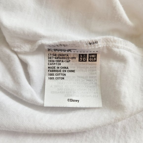 Uniqlo Mickey Mouse White Tshirt Graphic Tee Disney Parks Vacation Summer Small - Picture 6 of 7